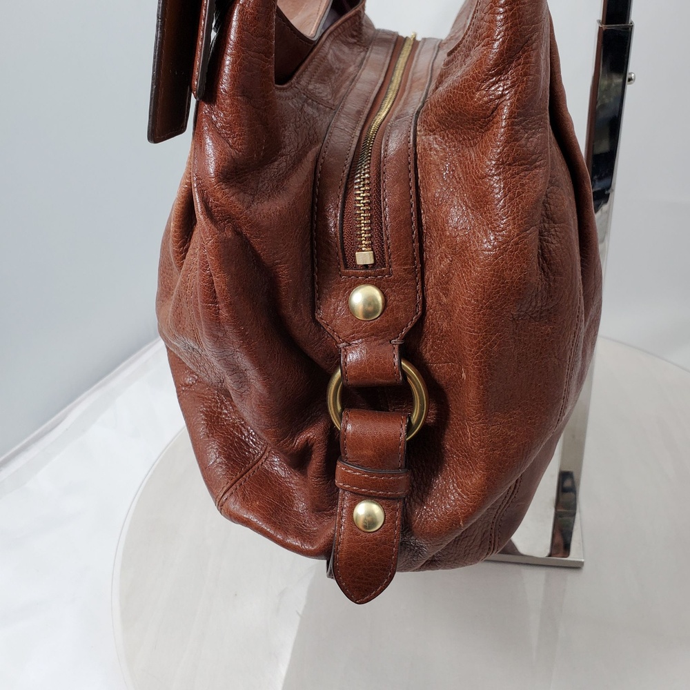 Vintage Y2K Coach 14336 Maddison Maggie Brown Glazed Leather Slouchy Hobo Bag - Picture 9 of 16